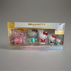 Hello Kitty 50th Anniversary Figurine nesting dolls set Sanrio NIB